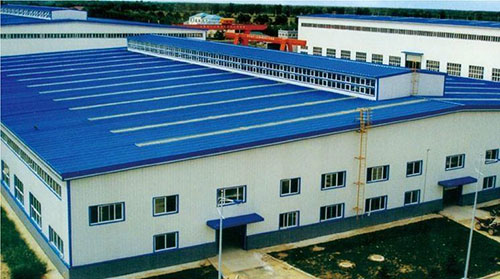 彩钢瓦防腐聚脲喷涂料(图1) 车间屋顶彩钢瓦防腐聚脲喷涂料