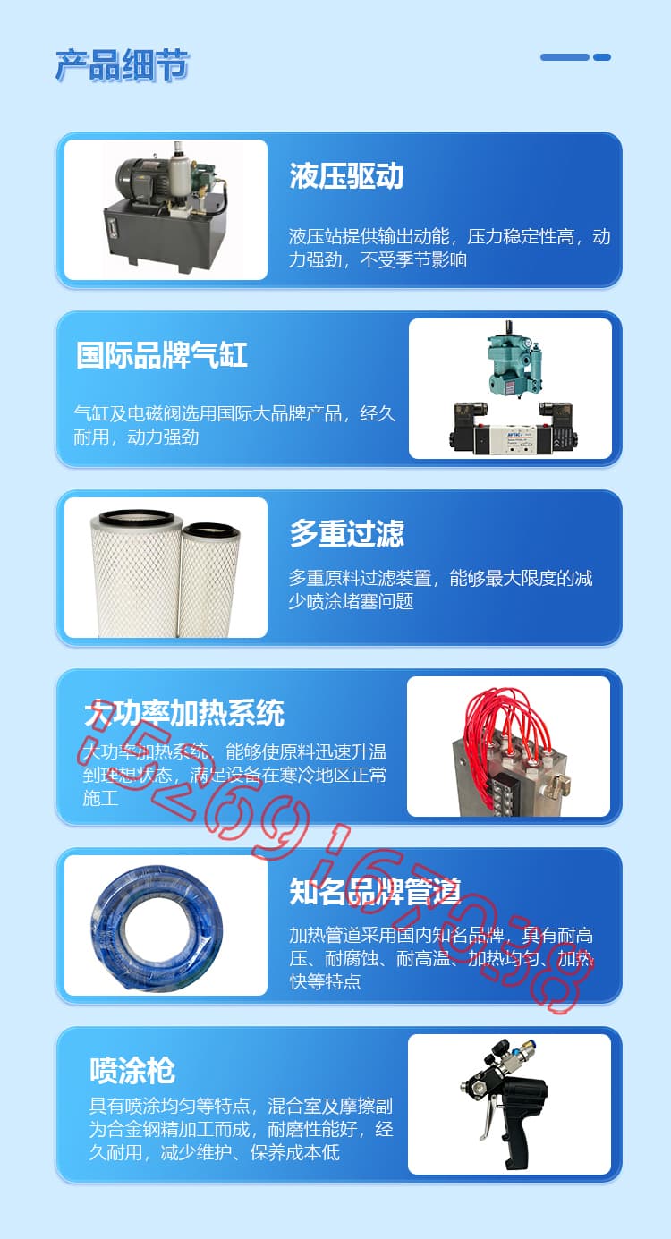 JX-H-T40液压聚脲喷涂机设备详情介绍图片6