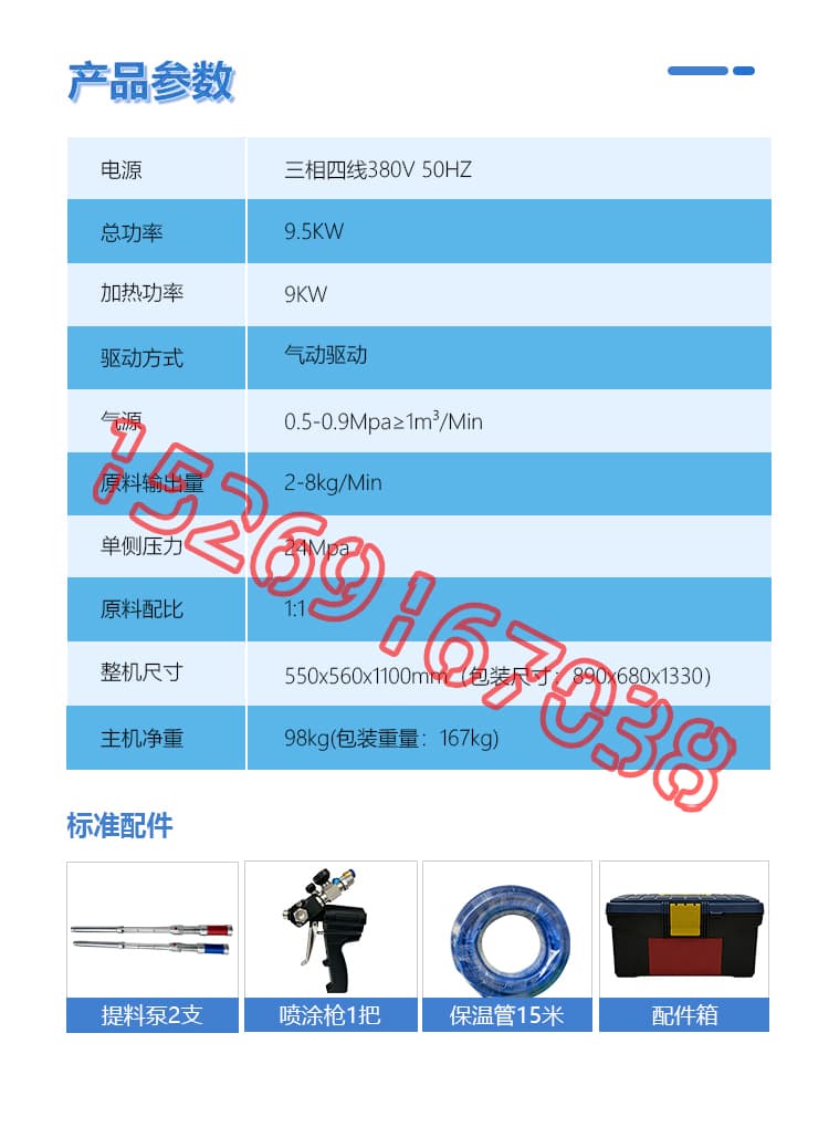 JX-IIIH气动聚氨酯喷涂机详情图5
