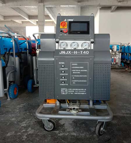 太阳能热水器水箱发泡(图1) JNJX-H-T40(PLC编程) 聚氨酯发泡设备